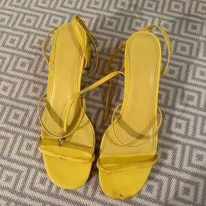 Larroude Yellow Low Heels